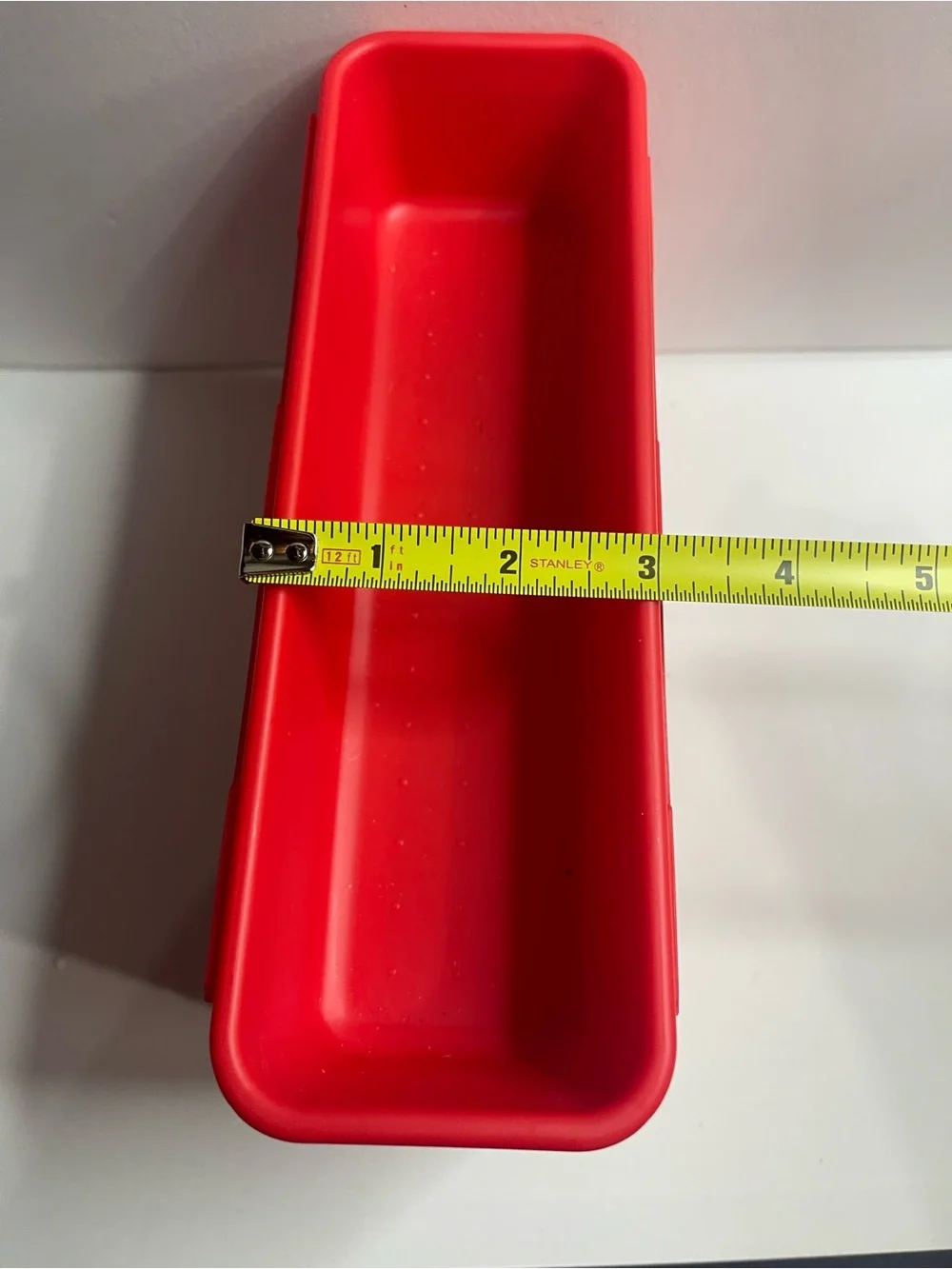 Source Unknown Red Stackable Plastic Organizers - Set of Nesting Bins
